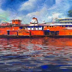 Orange Rocket on Buriganga